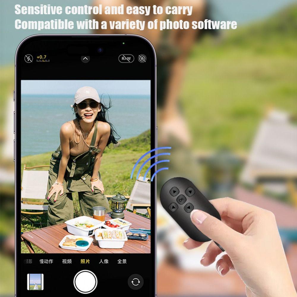 Беспроводная кнопка спуска затвора с 7 клавишами для перелистывания страниц телефона, Bluetooth пульт дистанционного управления для фотографии