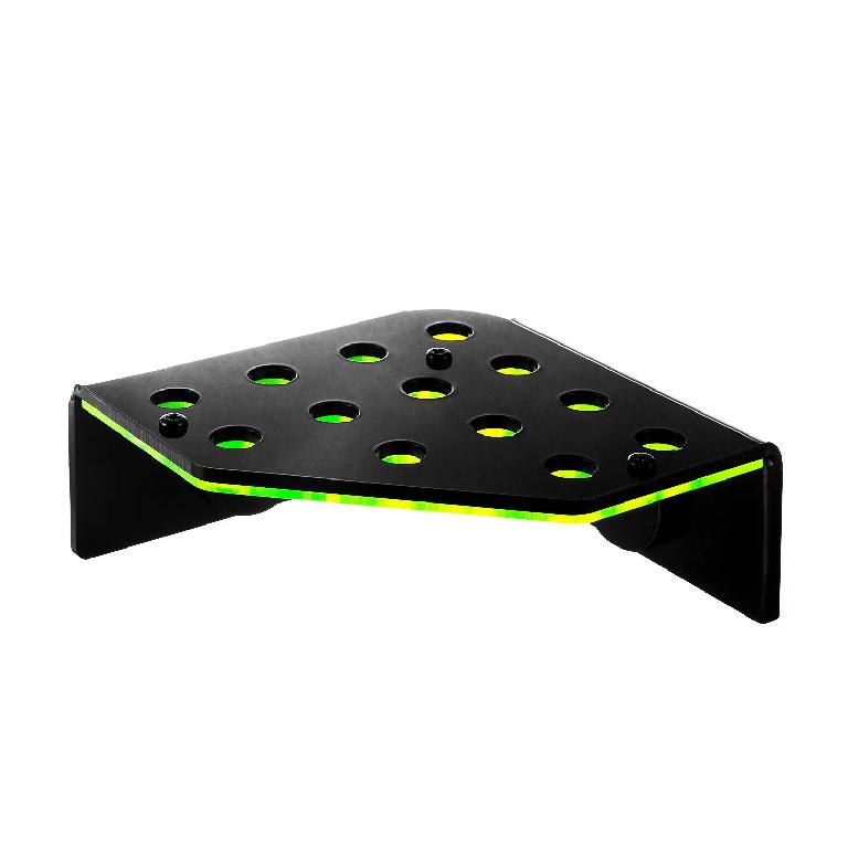 Marine SPS Coral Holder - Strong Magnetic Fluorescent Rack (4-32 Holes) High-Gloss Dual-Layer | Suspended Luminescent Mount