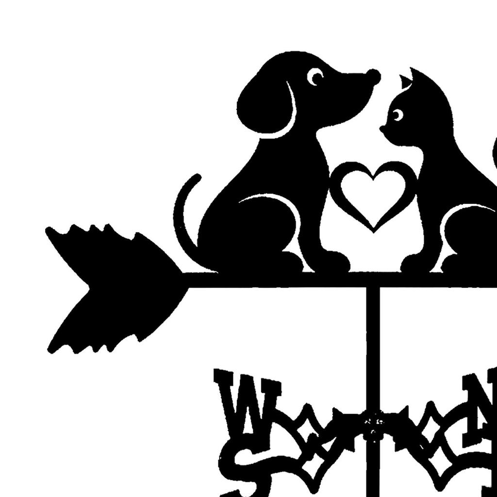 Флюгер Указатель направления ветра животное декоративный железный садовый художественный декор, измерительный инструмент