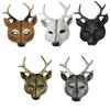 Party Supplies Anime Cosplay Pros Animal Mask Deer Head  Mask Kabuki Kitsune Mask Halloween Mask