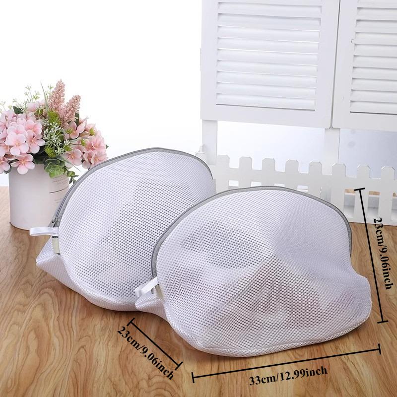 1pc Mesh Washing Bag with Zipper - Ideal for Shoes, Bras,Underwear - Prevents Deformation, Protects Delicates in Washing Machine