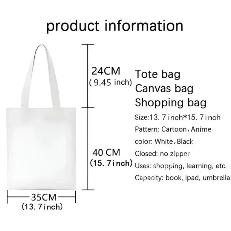 Мультяшные Поп Охотники на Демонов Женская Сумка на Плечо Модные Холщовые Сумки Милый Шоппер Сумка-Тоут с Принтом Покупки Подарки на День Рождения K s Для Детей Развлекательная Забавная