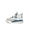 Air Jordan 4 Retro TD Military Blue 2024 Baby Sneakers White Off-White Neutral-Grey BQ7670-141