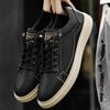 Genuine Leather Men Sneakers New Style Casual Shoes Trend Versatile Skate Shoes Korean-style Outdoor Footwear Leisure Walk Flats