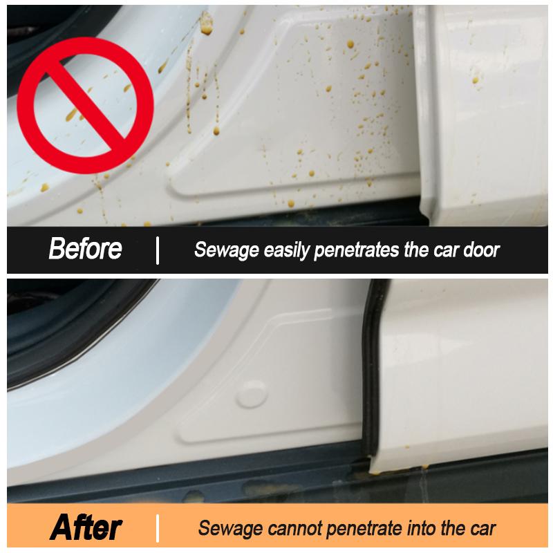 SEAMETAL 5M Уплотнительные ленты для дверей автомобиля Наклейка Двухслойный уплотнитель Резиновые уплотнители Звукоизоляция для дверей автомобиля Багажник Крышка двигателя