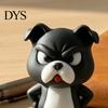 Креативные смоляные собачьи украшения 3D-печатная забавная фигурка сердитого бульдога, милые стоячие статуэтки щенков для украшения стола, коллекционное животное
