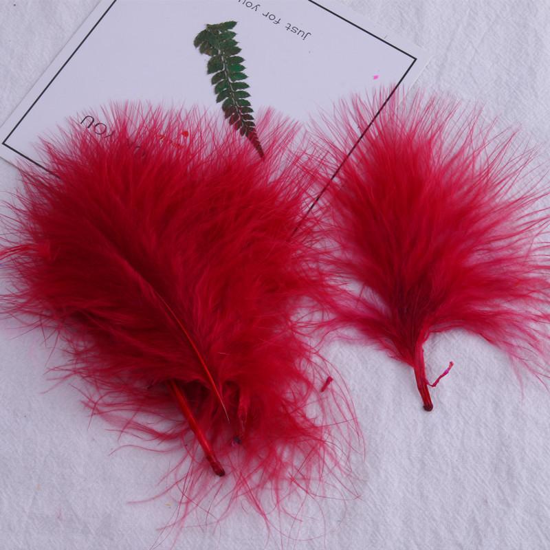 Blood vessel velvet feather turkey feather jewelry cat toy cat stick handicraft dream catcher decorative material