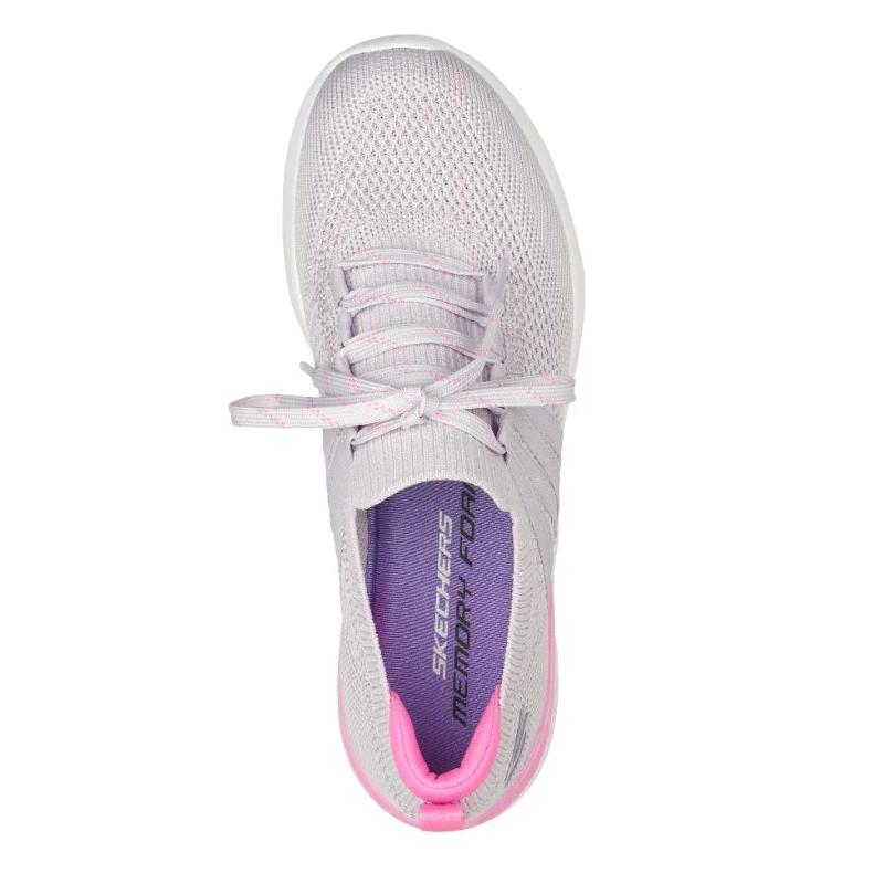Skechers Skech-Air Dynamight Сетчатые Модные Универсальные Амортизирующие Низкие Повседневные Кроссовки Женские Розовые 149750-LVPK
