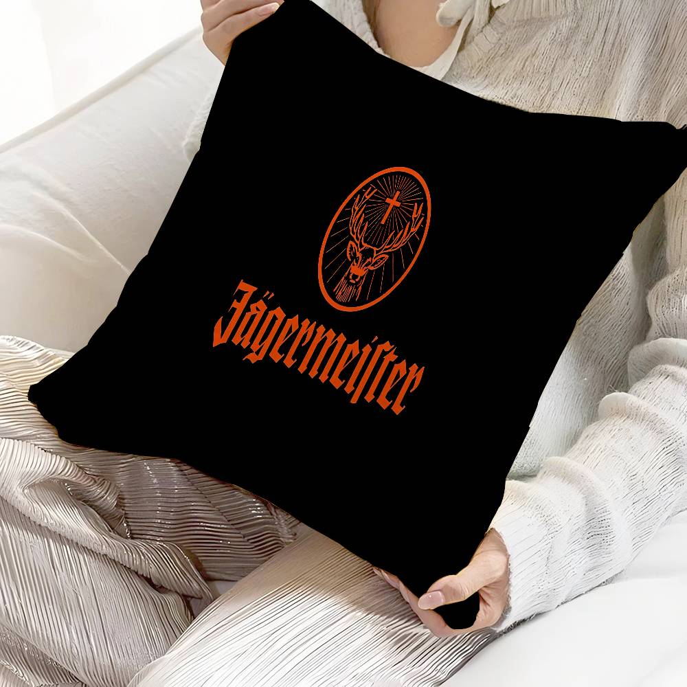 Jagermeisters Logo Pillow Cover Sofa Cushion Cover Home Room Decoration Children Gift