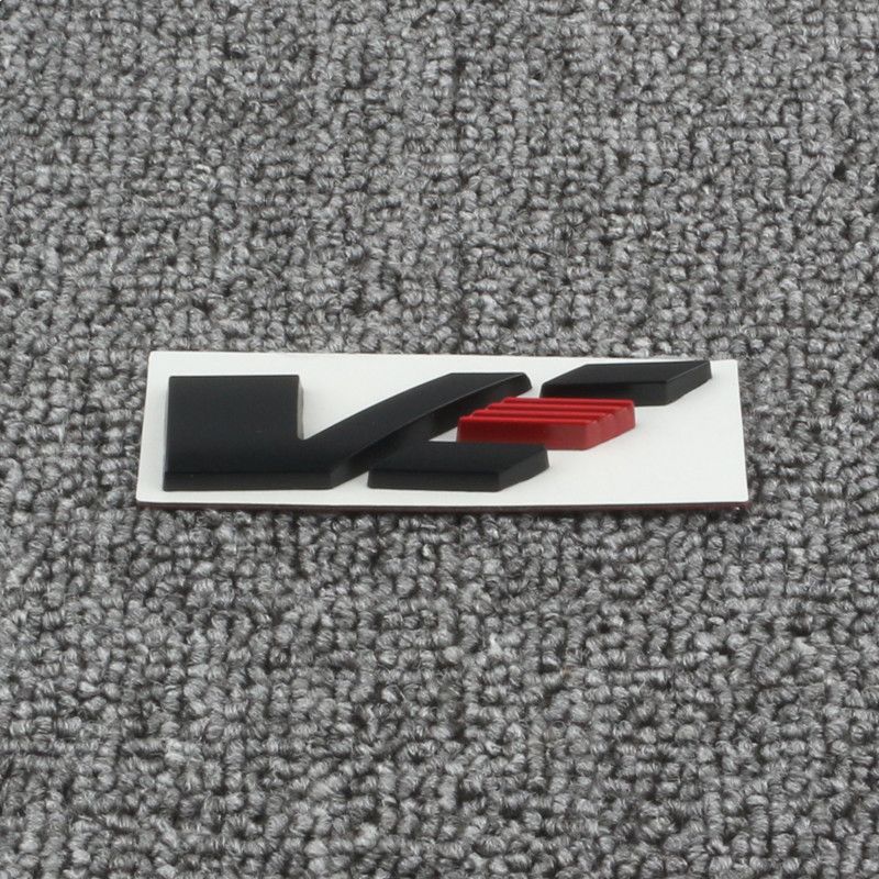 Modified car logo ATSL CT4 XT6 CT5 XT5 modified black wing V decorative car sticker