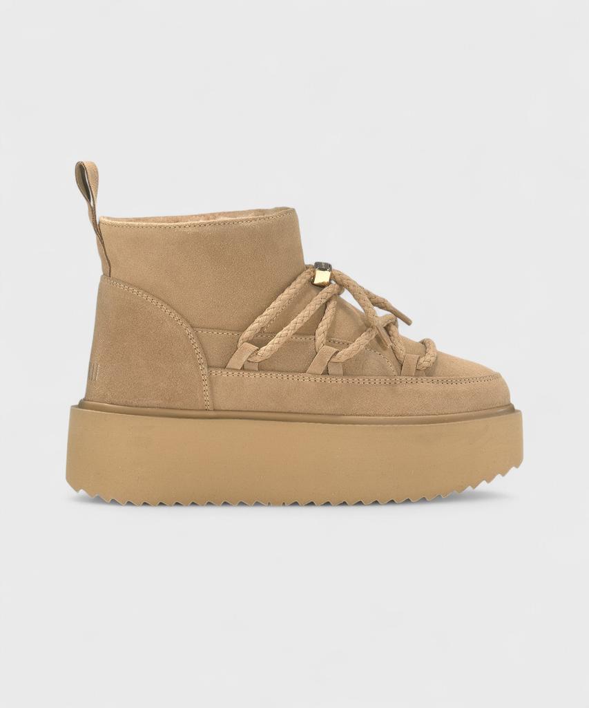 Inuikii [Size Up Recommended] Women'S Camel Classic Low Platform Winter Boots (5Cm)