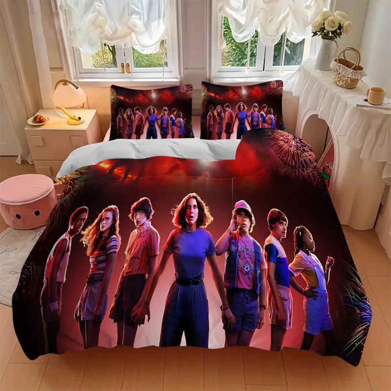 Teenage Summer Adventure Print 3Pcs Bedding Setduvet Cover With 2 Bedropillowcase Home Birthday Gift