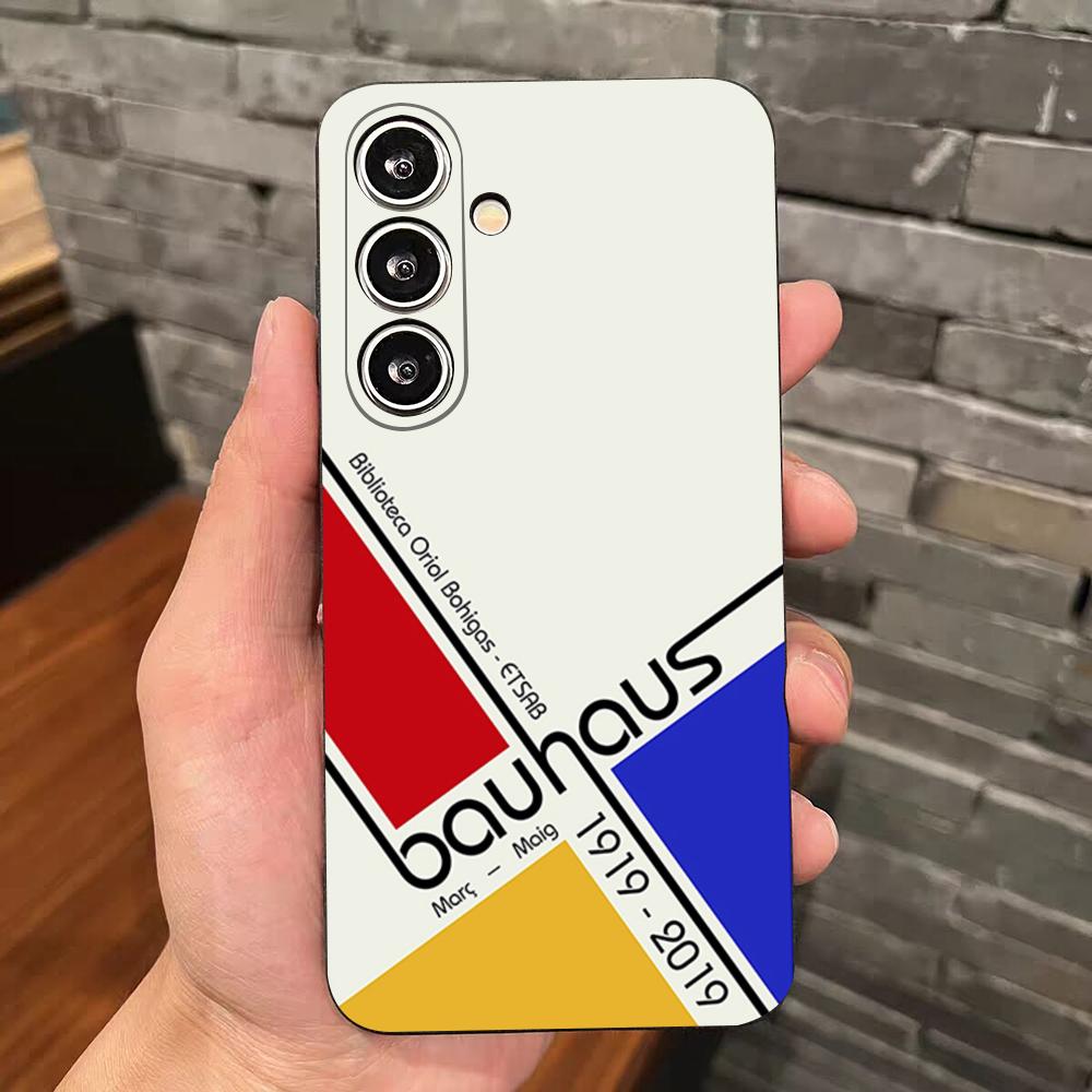 B-Bauhaus-ES Art Phone Case For Samsung S25 Edge S24 S23 S22 S21 S20 Ultra Plus Fe Galaxy A54 A53 A34 A25 A16 Silicon Cover