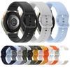 20mm Solid Color Silicone Watch Band With Stitched Pattern & Colorful Buckle, Adjustable Quick Release Replacement Wrist Strap For Smart Watch