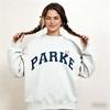 Womens Loose Fit Crewneck Sweatshirt Cotton Embroidered Casual Top Students