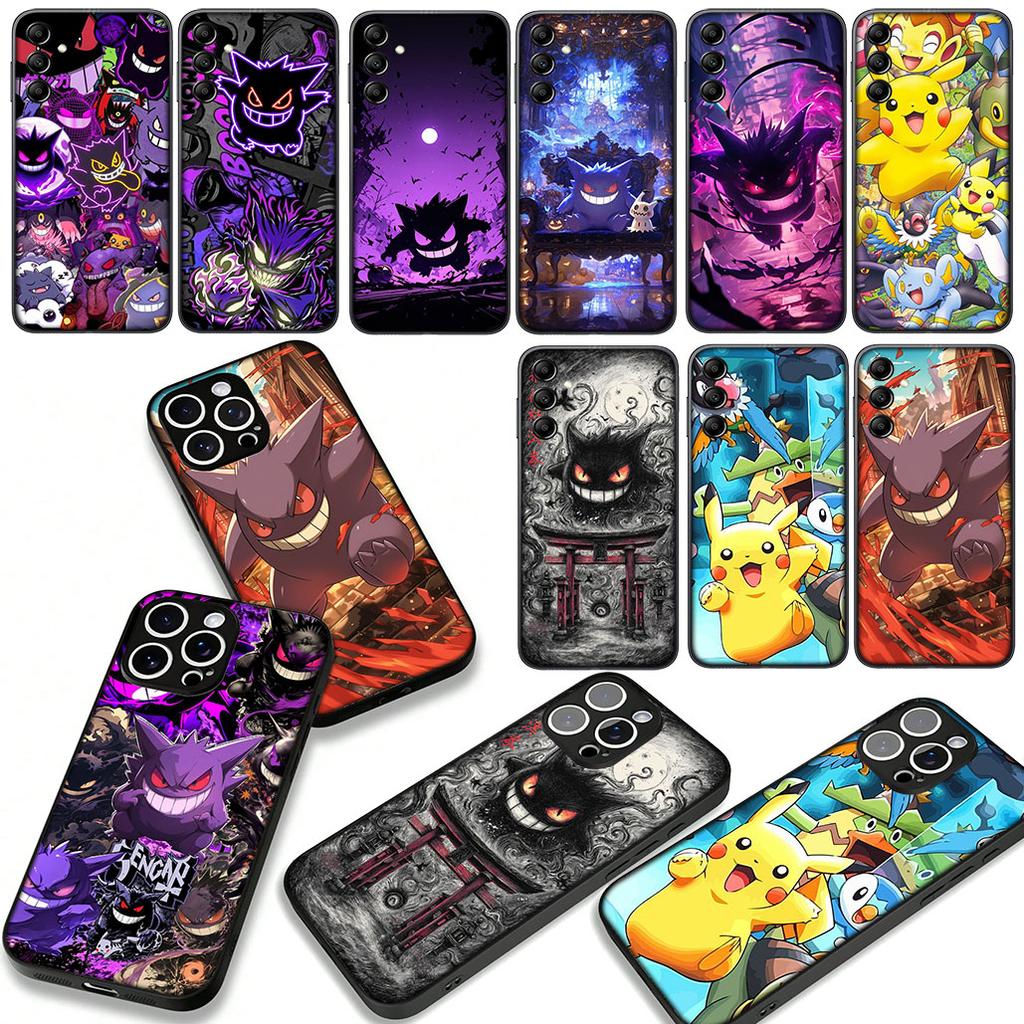 P-Pokemons Gengar P-Pikachus Case for Samsung Galaxy A07 A13 A12 A14 A23 A42 A50 A51 A52 A53 A70 A71 A72 A21S A04 Note 20 9 8 10