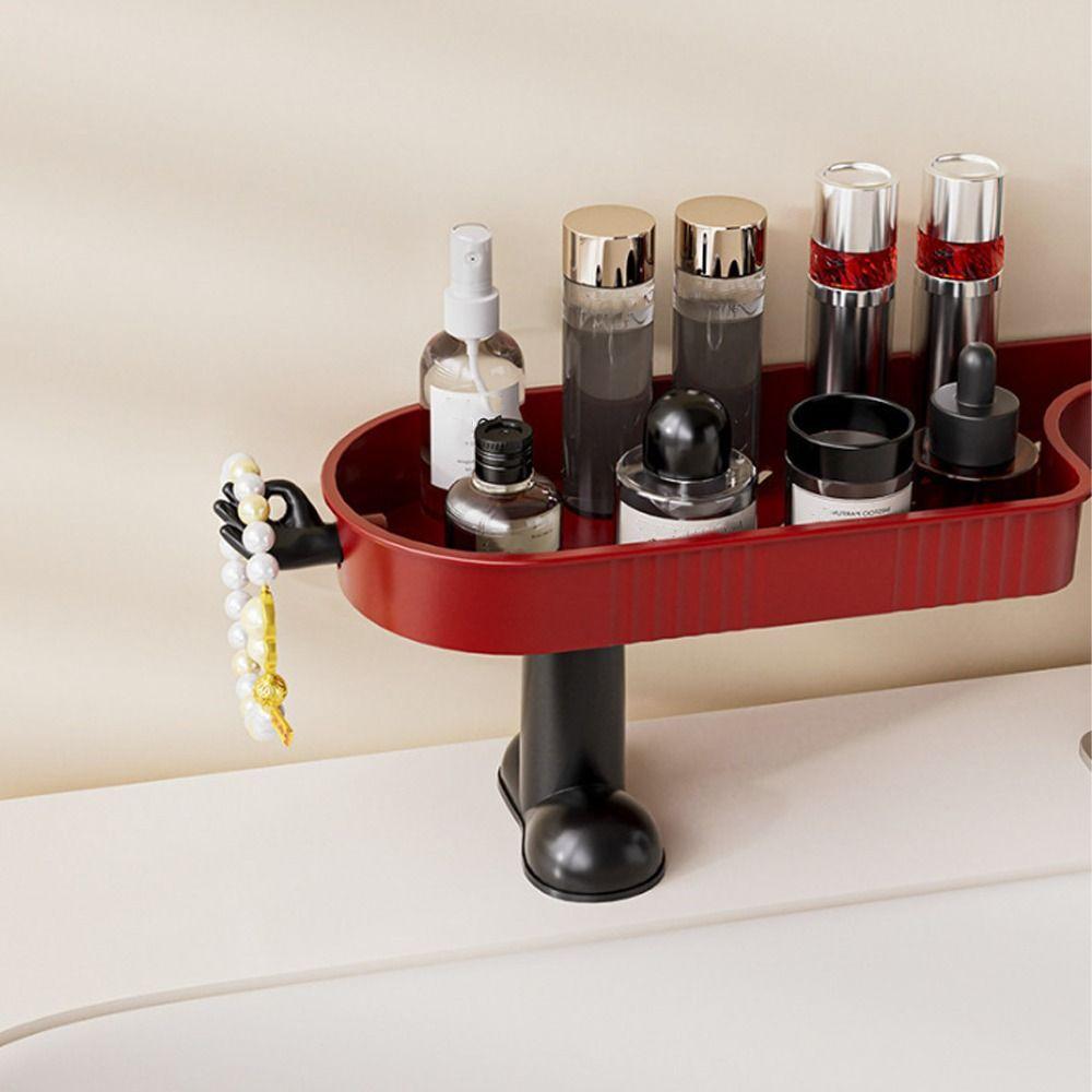 with Hook Faucet Sink Shelf Removable Sink Drying Rack Fashion Faucet Drain Organizer Bathroom