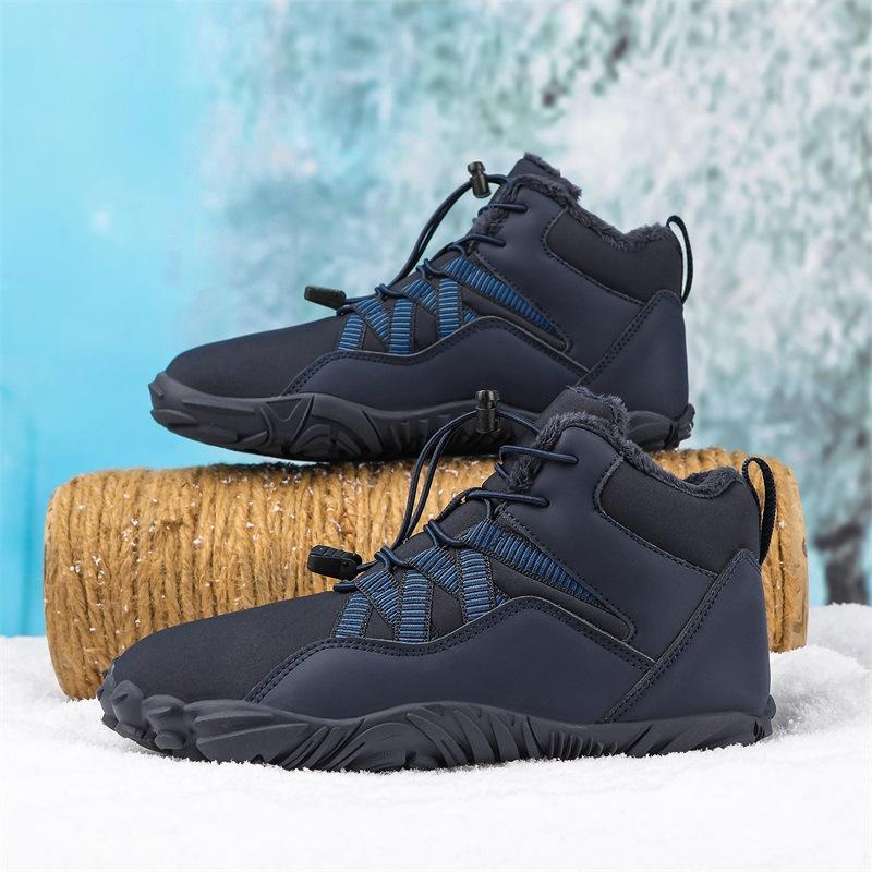 Зимние ботинки для мужчин и женщин, повседневная обувь для ходьбы босиком по снегу, рабочая обувь для улицы, женские теплые меховые мужские ботинки на щиколотку, зимние ботинки