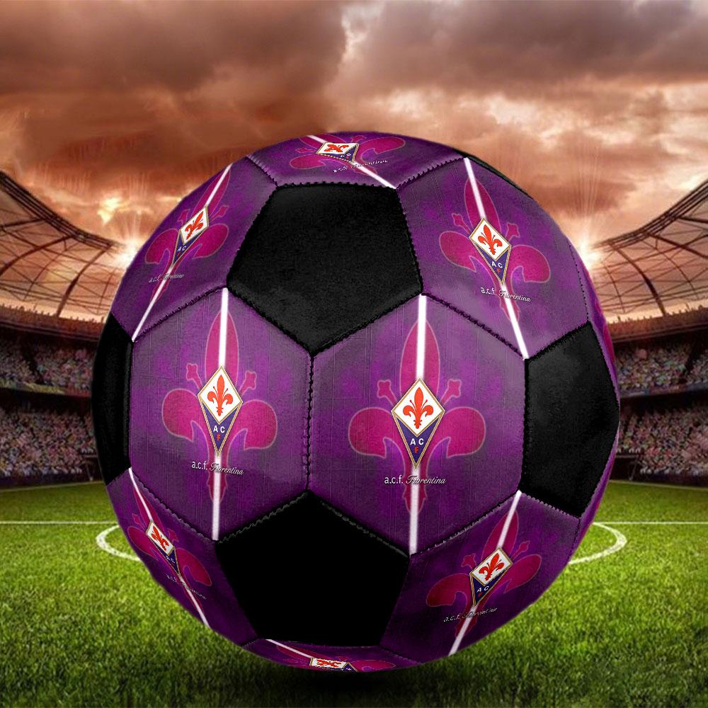 1 шт. Футбольный мяч ACF Fiorentina размер 5 ПрагаМяч для мини-футбола Цветной Для всех возрастов Машинная строчка ПВХ Готов к соревнованиям Прочный Высокий отскок