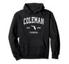 Coleman Florida FL Vintage Athletic Sports Design Hoodie