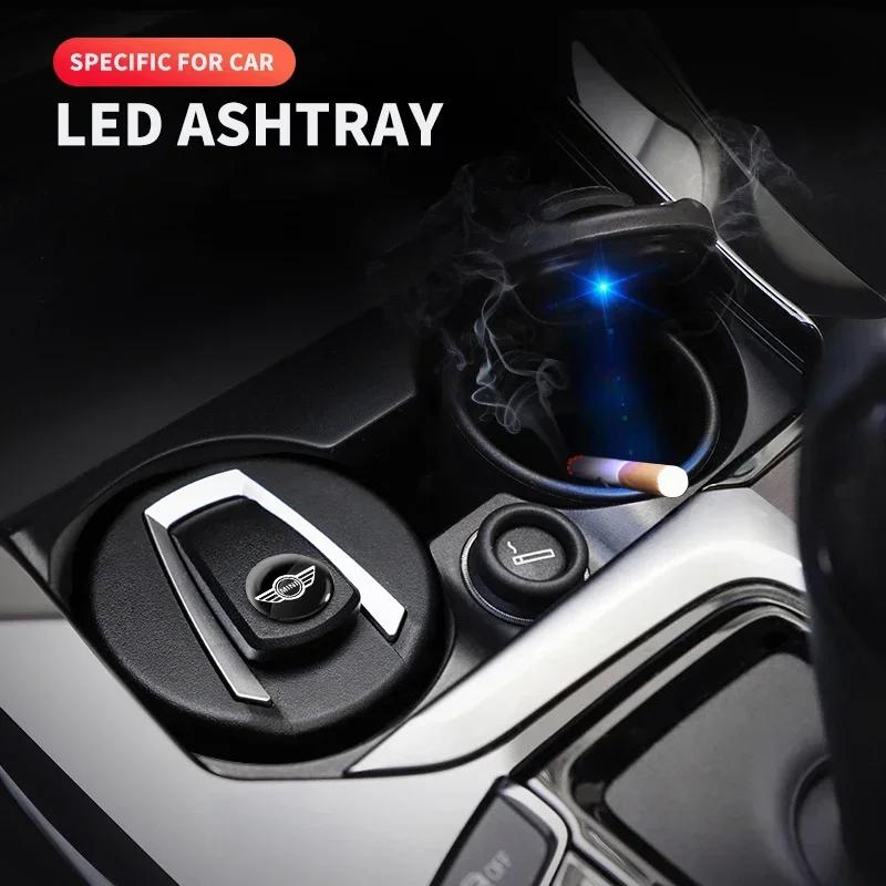 CCN1 X4 X5 X6 For BMW Fashion Car Ashtray LED Portable One Touch Open Automatic Indicator For BMW X1 X2 X3 X5 X4 X6 X7 G30 G20 G32 G1