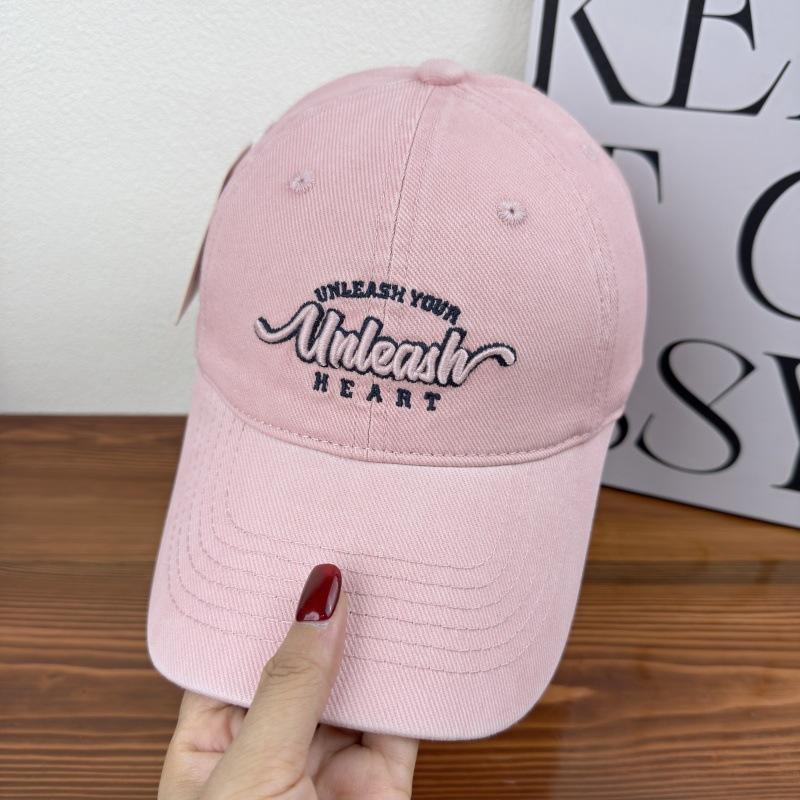 Letter Embroidery Autumn Baseball Cap For Men And Women, Wide Brim, Small Face, Big Head Circumference, Peaked Cap