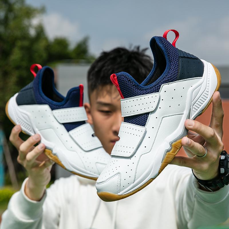 Высококачественная амортизирующая противоскользящая и износостойкая обувь для бадминтона для подростков и взрослых. Обувь для настольного тенниса. Теннисная обувь. Волейбольная обувь.