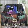 D-Deadlock Throw Soft Flannel Throw Summer AC Blanket Lightweight Cool Nap Blanket for Sofa Bed Couch Travel