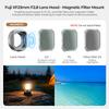 Freewell Lens Hood for Fujifilm Magnetic Stackable and Mist Filters with Tempered Glass Protection X-E5 – & CPL, UV, (Silver)