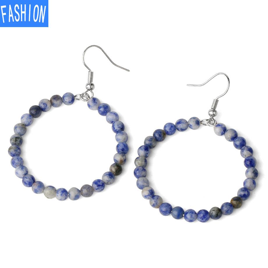 Маленькие круглые серьги из бисера с аметистом. Универсальные женские серьги.