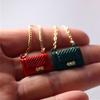 Child Gift Mini Backpack Doll Bag Doll House Mini Metal Chain Bag Accessories Miniature Model