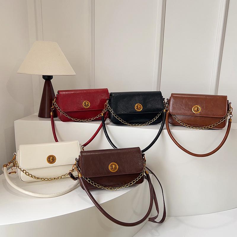 Шикарная ретро маленькая квадратная сумка через плечо для женщин - Стильная весенняя мода 2025, кроссбоди для поездок на работу