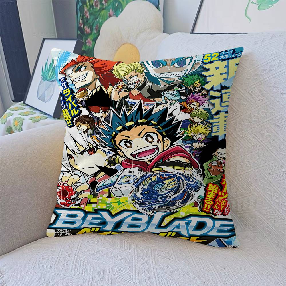 Anime B-Beyblade X Vintage Pillow Anime Pillow Sofa Bed Head Pillow Cover Cushion Cover 45x45 Cm Fashion