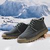Winter Men's Snow Boots Warm Plush Shoes Plus Size 39-46