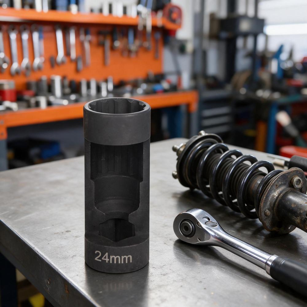 21mm/22mm/24mm Suspension Strut Socket Tool Front Strut Nut Socket Suspension Strut Repair