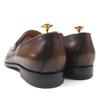 Pristine BERLUTI loafers Refret Patine U-tip Logo engraved Metal Brown 9.5 Used