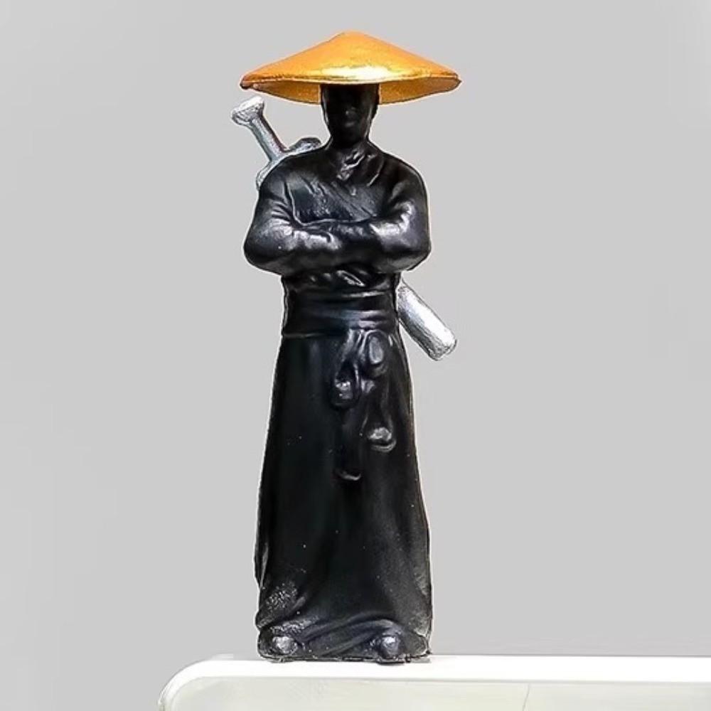 2/3/4pcs 5cm Chinese Swordsman Figure Miniature Samurai Figurines Home Office Decor