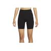 Zenvy Air Series Solid Color Logo Print Mid-Rise Fitness Shorts Women Shorts Black DQ6006-010