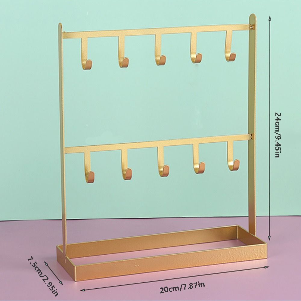 Fashion Accessories Jewelry Display Stand Key Chain Hanger Bracelet Holder Metal Jewelry Display