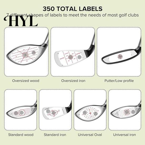 Golf Swing Posture Adjustment Stickers 50 Pcs Impact Tape Labels Improve Accuracy Thin for Clubs And Distance Sticker Iron Wood Fairway Hit Point