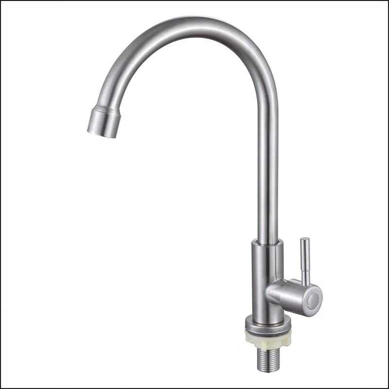 Wall-Mounted Single Cold Kitchen Sink Faucet