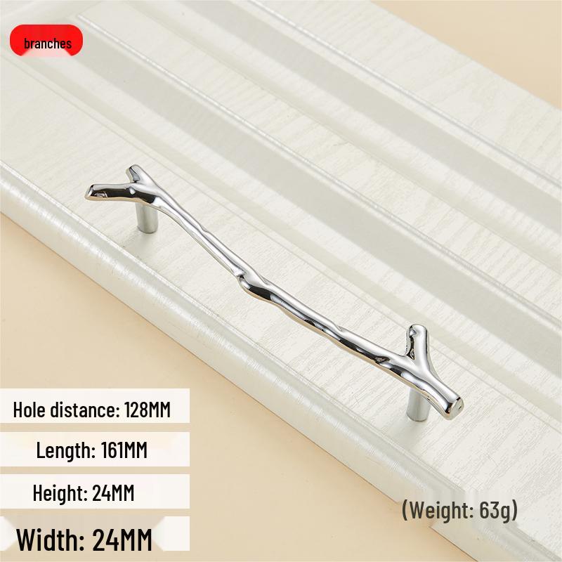 European Retro Black Branch Handle for Modern Kitchen or Wardrobe