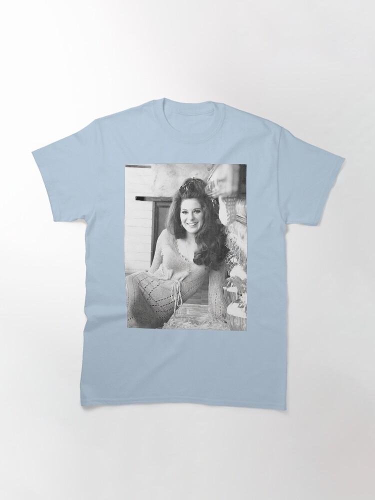 Черно-белая классическая футболка June Carter Cash Bobbie Gentry
