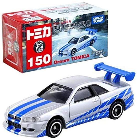 Tomica Dream Tomica 150 Fast Furious BNR34 Skyline No. & GT-R