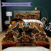 Rock Band Ghost Pattern Bedding,Quilt Set Quilt Cover Pillowcase Home Birthday Gift (1*duvet cover+2*pillowcase,without core)SSJT0917401