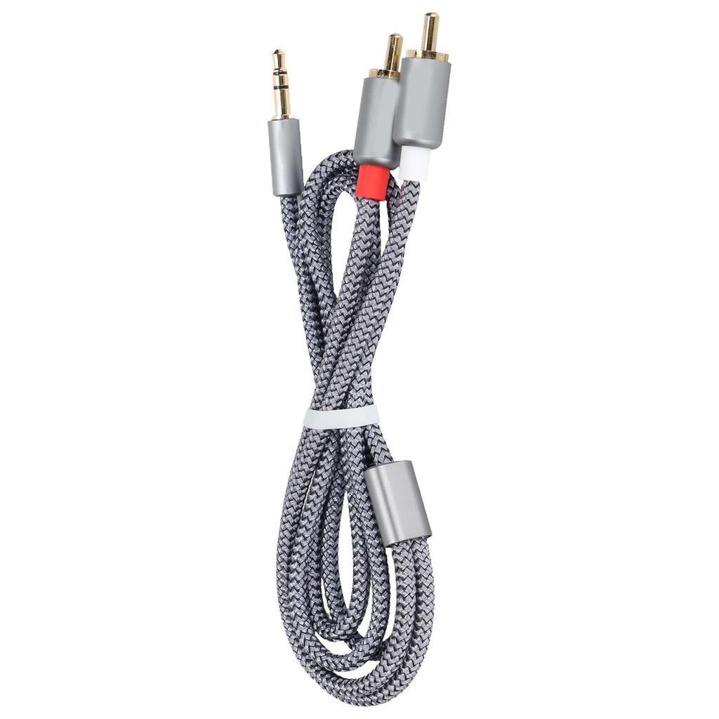 3.5mm Jack to 2 RCA Aux Audio Cable High Fidelity Audio Cable for Mobile Phones Laptops Speaker