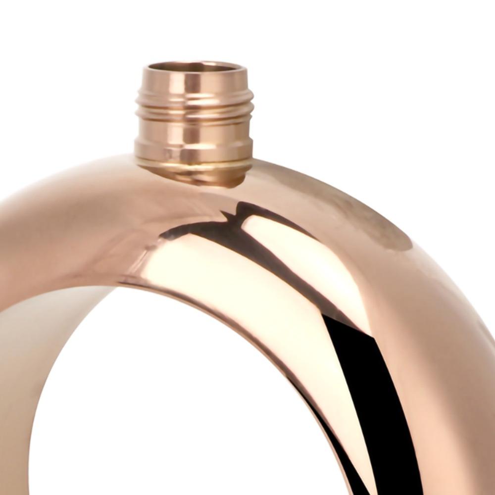 Stainless Steel Alcohol Jug Bracelet Gold Rhinestones Lid Bangle Hip Flask Bars