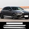 Наклейка на капот автомобиля Боковые полосы Наклейка на порог Для Mercedes Benz A-Class A45S W177 V177 A35 A45 W176 AMG Декоративные аксессуары Сделай сам