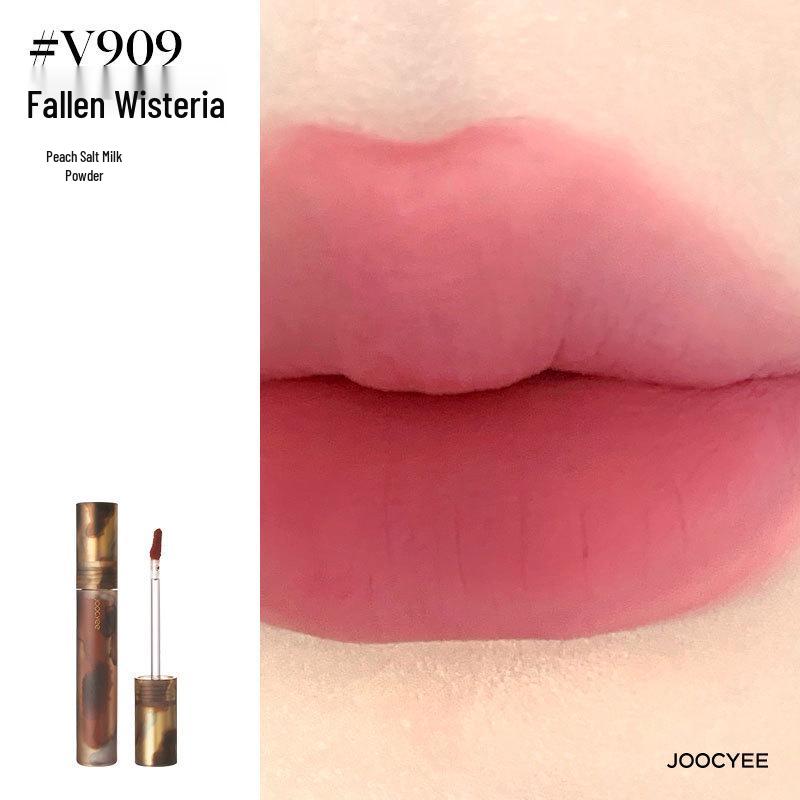 Joocyee Янтарный блеск для губ V05 Корица и Утиное Молоко Чайная Помада - Увлажняющая, Водно-Легкое Покрытие
