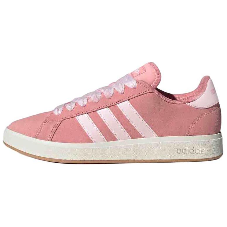 Adidas Grand Court Base 00s Semi Pink Spark Women Sneakers Clear-Pink Off-White JR7110